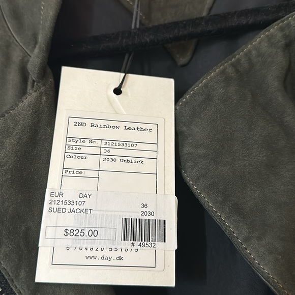 2nd Day Day Birger et Mikkelson jacket size 36 100% goat suede made in Turkey - Picture 2 of 6